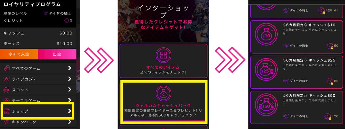 インターショップ 利用方法