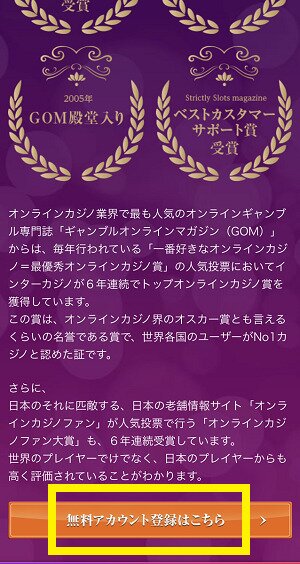 インターカジノ 登録手順1-2